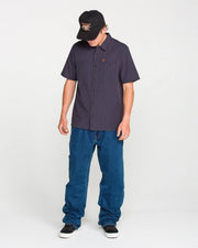 Volcom - Kap Out Workwear Button Up Shirt - Midnight