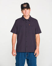 Volcom - Kap Out Workwear Button Up Shirt - Midnight