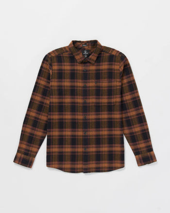 Volcom - Baystone Flannel Long Sleeve - Black