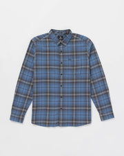 Volcom - Caden Plaid Long Sleeve - Blueberry