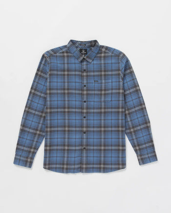 Volcom - Caden Plaid Long Sleeve - Blueberry