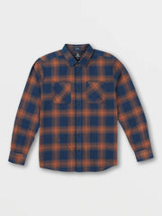 Volcom - Netastone Long Sleeve Flannel - Navy