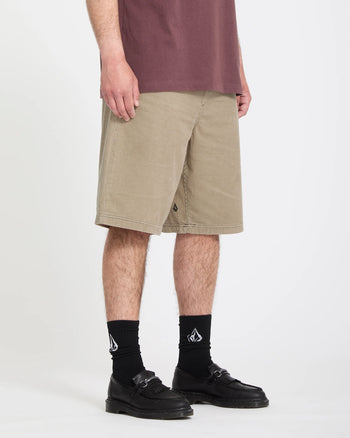 Volcom - Freazy Loose Elastic Waist Short - Light Khaki