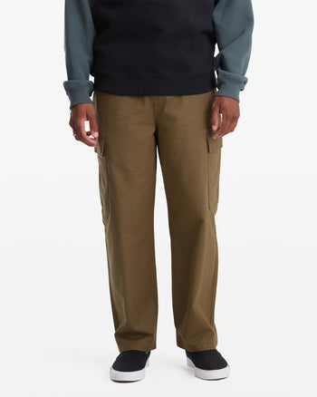 Volcom - Billow Tapered Elastic Waist Cargo - Sage Leaf - Board Of Missoula