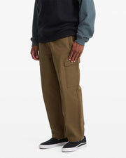 Volcom - Billow Tapered Elastic Waist Cargo - Sage Leaf - Board Of Missoula