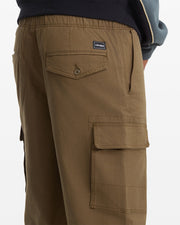 Volcom - Billow Tapered Elastic Waist Cargo - Sage Leaf - Board Of Missoula