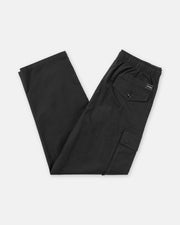 Volcom - Billow Tapered Elastic Waist Cargo Pants - Black