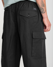 Volcom - Billow Tapered Elastic Waist Cargo Pants - Black