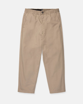 Volcom - Capreezy Elastic Waist Pant - Light Khaki - Board Of Missoula