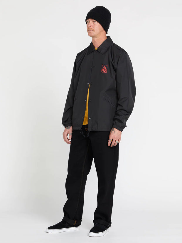 Volcom - Skate Vitals Coaches Jacket - Black Red – Board Of Missoula Volcom - Skate Vitals Coaches Jacket - Black Red – Board Of Missoula