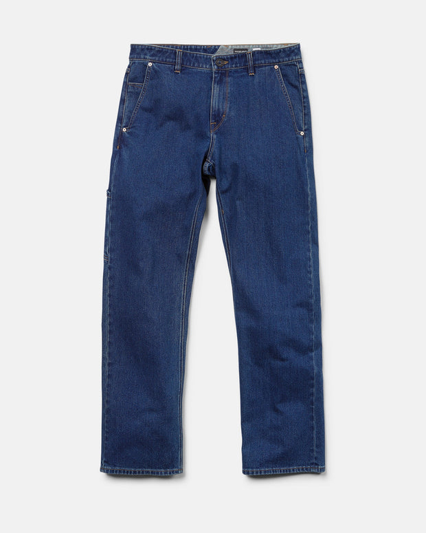 Volcom - Kincade Utility Denim - Med Dark Indigo