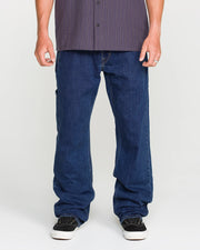 Volcom - Kincade Utility Denim - Med Dark Indigo