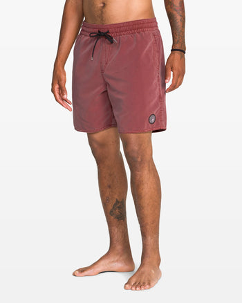 Volcom - Center Elastic Waist Trunks 17 - Apple Butter