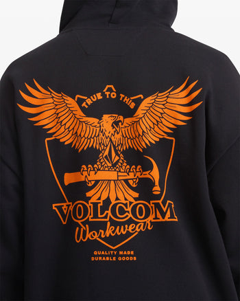 Volcom - Hammered Pullover Hoodie - Black - Board Of Missoula