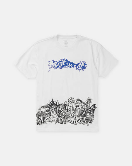 Volcom - Alive We Ride T-Shirt - White