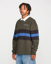 Volcom - Scratch Stone Fleece Polo - Rinsed Black