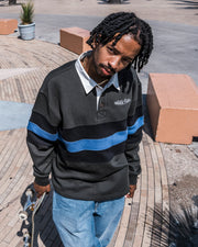 Volcom - Scratch Stone Fleece Polo - Rinsed Black