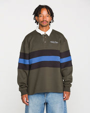 Volcom - Scratch Stone Fleece Polo - Rinsed Black