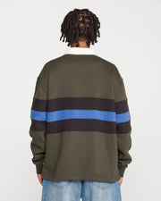 Volcom - Scratch Stone Fleece Polo - Rinsed Black