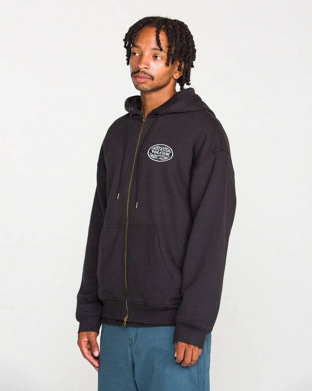 Volcom - On The Hunt Workwear Zip Hoodie - Antique Black