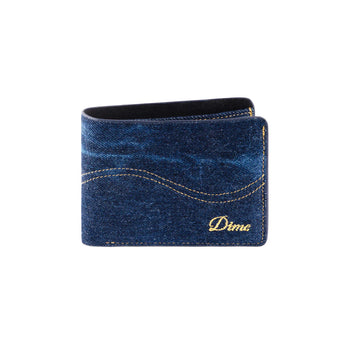 Dime - Cursive Bifold Wallet - Indigo Denim