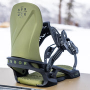 Arbor - Spruce Snowboard Binding 2027 - Military / Black