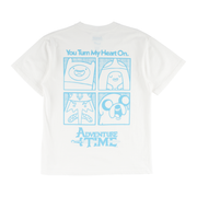 Welcome x Adventure Time - Heart On T-Shirt - White/Blue