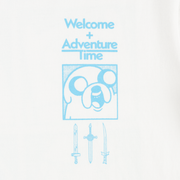 Welcome x Adventure Time - Heart On T-Shirt - White/Blue