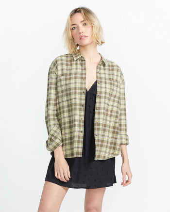 Volcom - Plaid to Meet U 2 Long Sleeve - Army