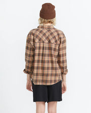 Volcom - Plaid to Meet U 2 Long Sleeve - Vintage Brown