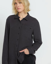 Volcom - Lived In Button Up 2 Shirt - Vintage Black