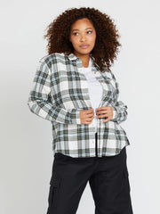 Volcom - Plaid to Meet U Longlseeve Flannel - Star White