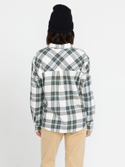 Volcom - Plaid to Meet U Longlseeve Flannel - Star White