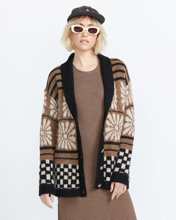 Volcom - Rent Free Cardigan - Vintage Brown