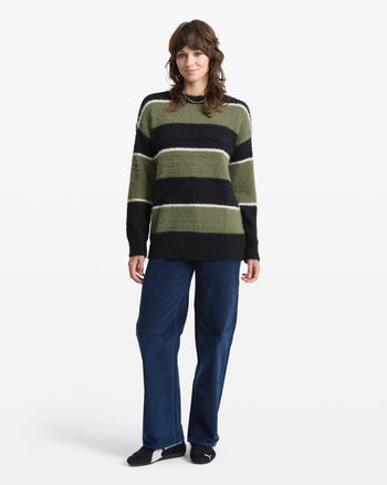 Volcom - Women's SK8 Jam Sweater - Moss Stone
