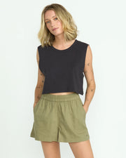 Volcom - Lived in Baddie Track Short - Light Army