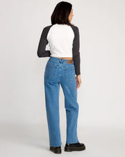 Volcom - Stoned BF Hirise Jeans - Deep River Blues
