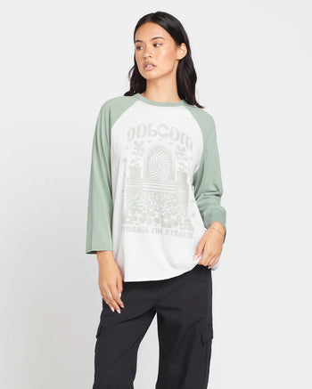 Volcom - Pitch It To Me Long Sleeve Shirt - Sea Glass