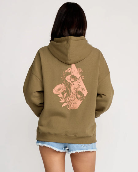 Volcom - Stone Art Up Hoodie - Olive Green