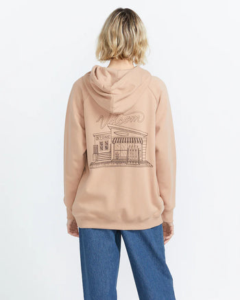 Volcom - Truly Stoked Boyfriend Hoodie - Sandstorm