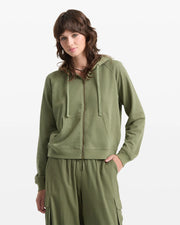 Volcom - Lived In Fleece Zip - Moss Stone