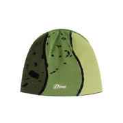 Dime - Reverse Stitch Skully Beanie - Green