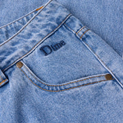 Dime - Classic Relaxed Denim Pants -  Blue Washed