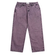 Dime - Classic Relaxed Denim Pants - Overdyed Plum