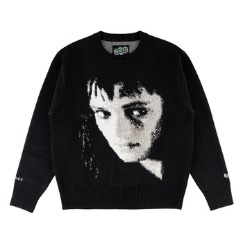 Welcome x Beetlejuice - Lydia Knit Sweater - Black