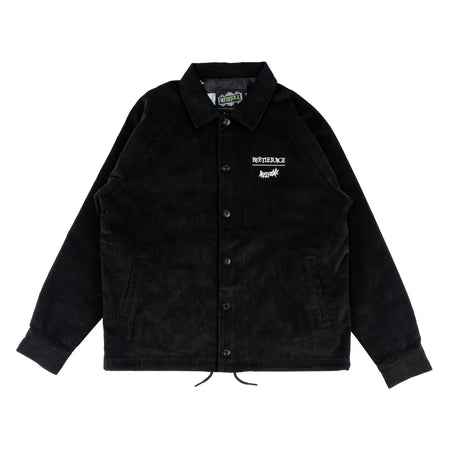 Welcome x Beetlejuice - Sandworm Corduroy Coach Jacket - Black