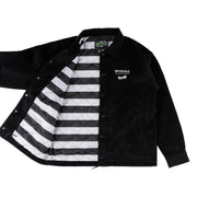 Welcome x Beetlejuice - Sandworm Corduroy Coach Jacket - Black