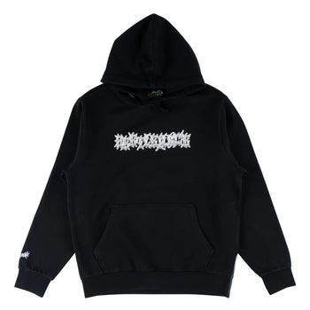 Welcome x Beetlejuice - Qualified Pigment-Dyed Hoodie - Black