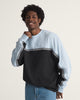 Vans - Blocked Checkerboard Long Sleeve Knit Sweater - Soft Slate