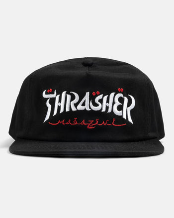 Thrasher - Calligraphy Snapback - Black